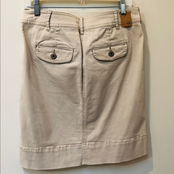 Christopher Blue Khaki Skirt Stretch - Picture 5 of 7